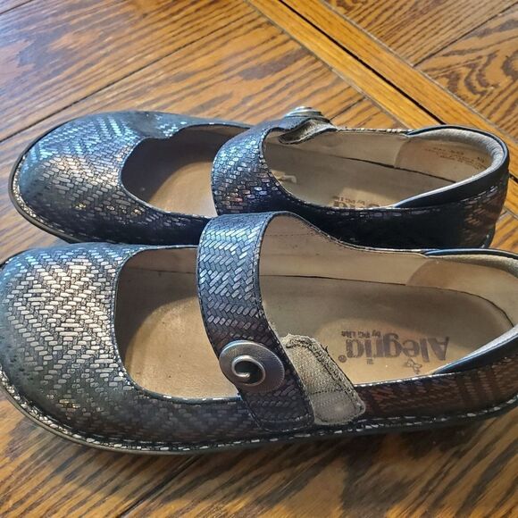 Alegria paloma black weave Mary Jane sz 40 - Picture 2 of 4
